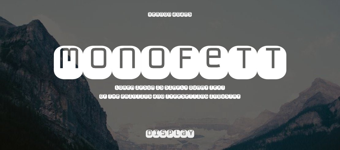 Monofett Font