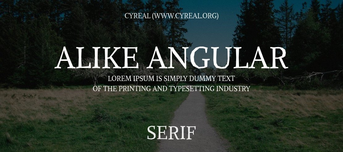 Alike Angular Font