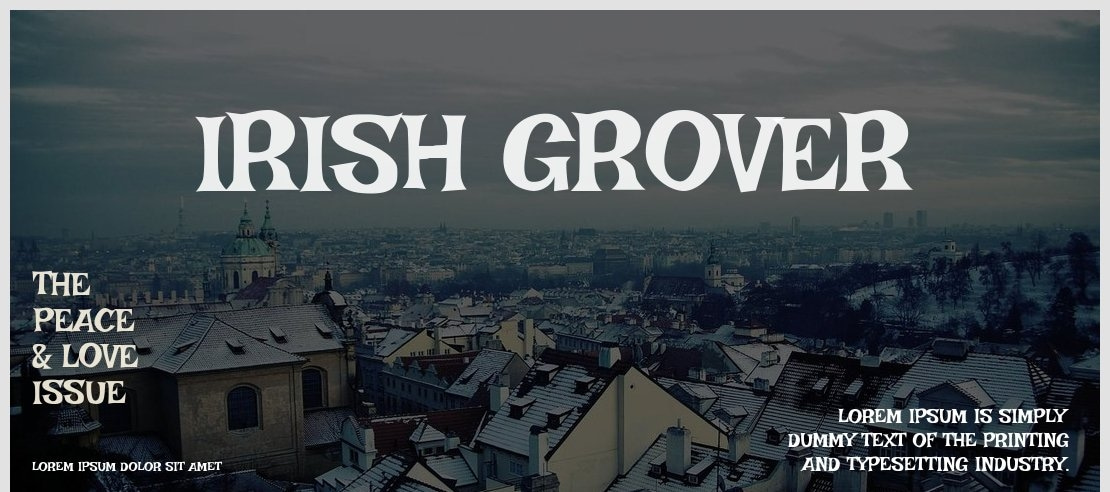 Irish Grover Font