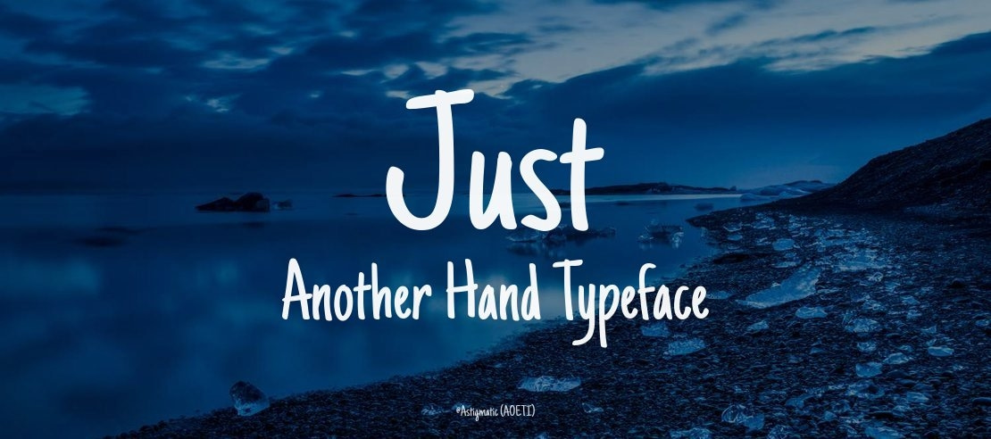 Just Another Hand Font