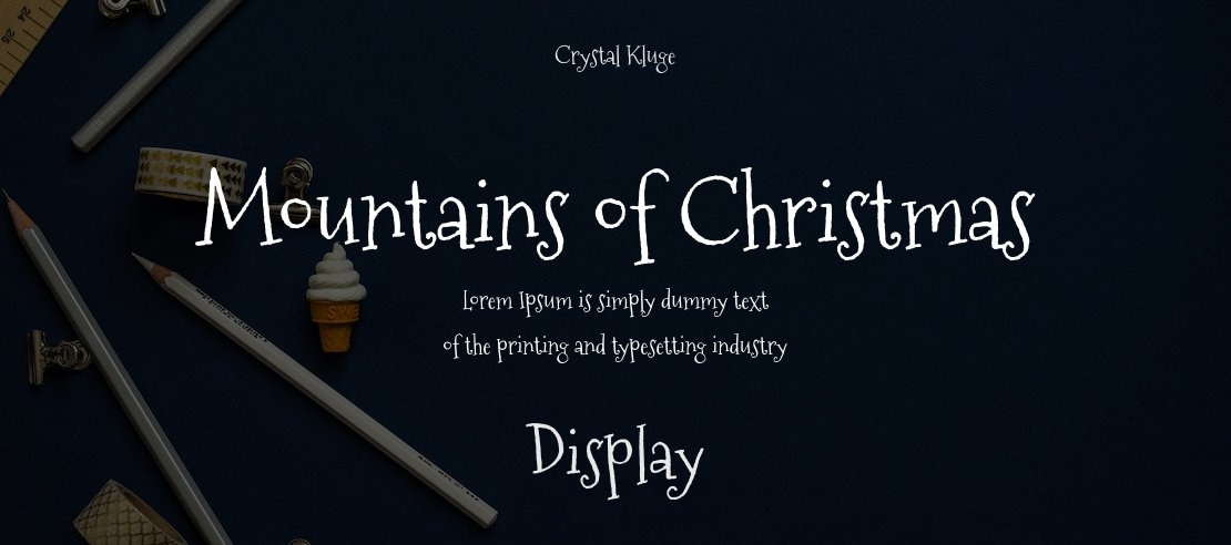 Mountains of Christmas Font Family