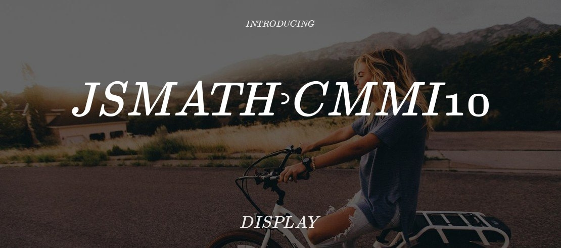 jsMath-cmmi10 Font