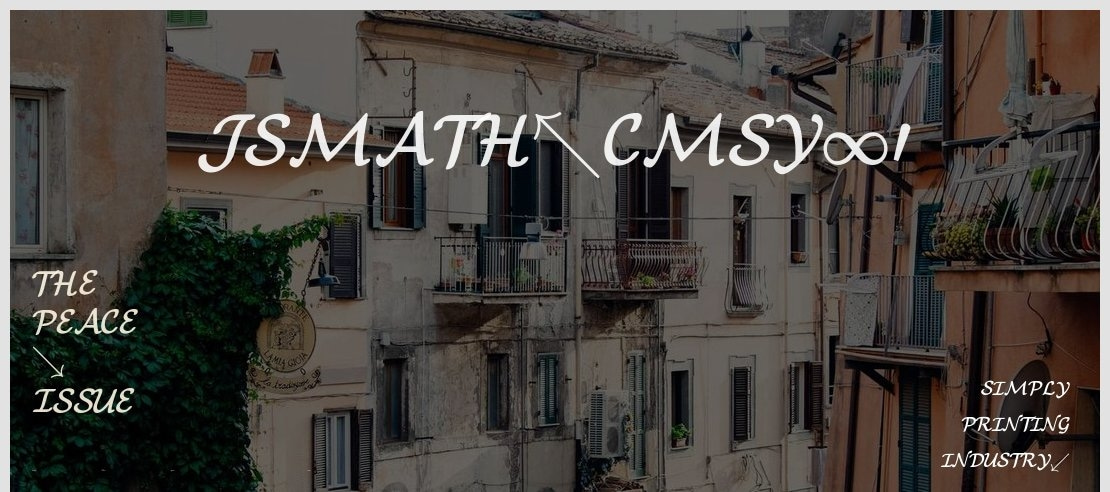 jsMath-cmsy10 Font