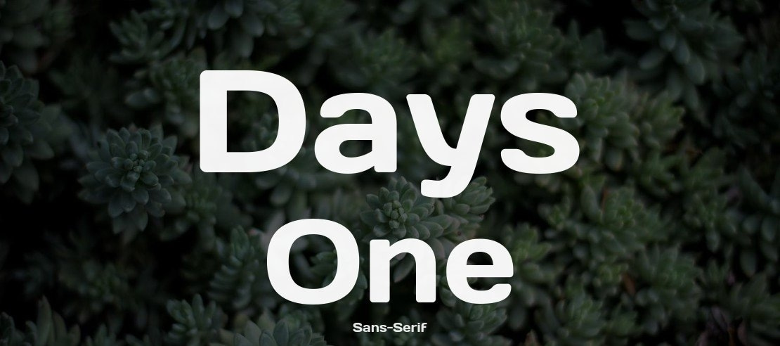 Days One Font