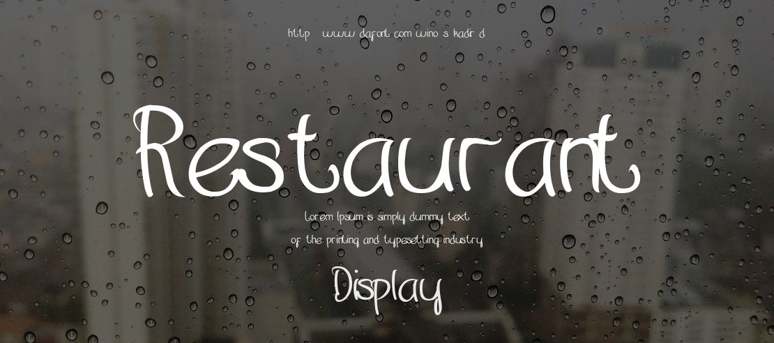 Restaurant Font