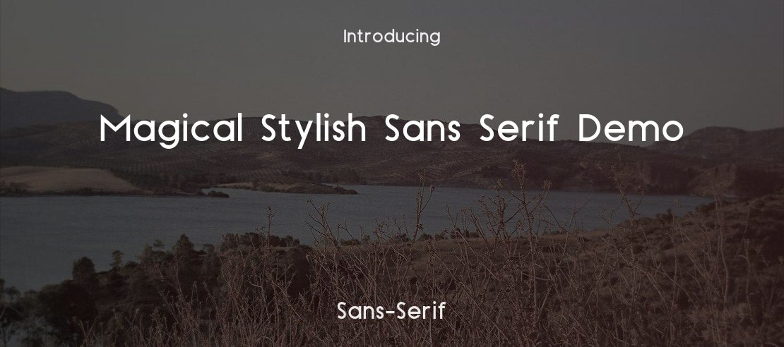 Magical Stylish Sans Serif Demo Font