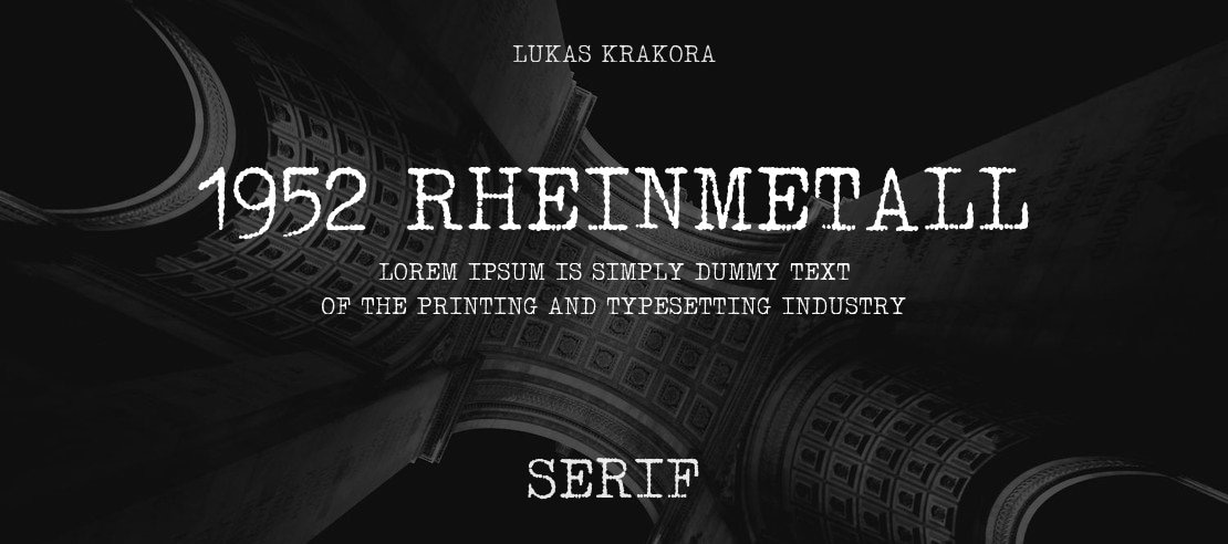 1952 RHEINMETALL Font