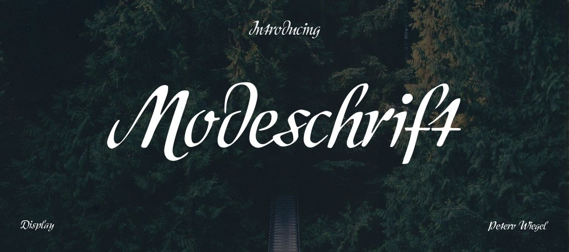 Modeschrift Font