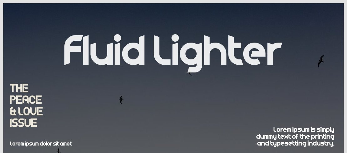 Fluid Lighter Font