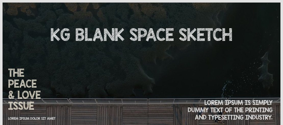 KG Blank Space Sketch Font Family