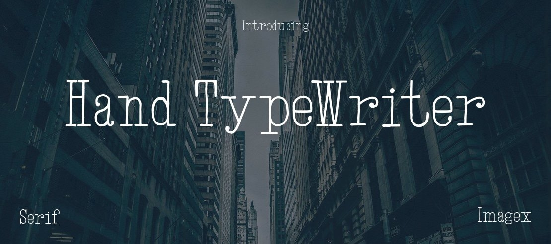 Hand TypeWriter Font