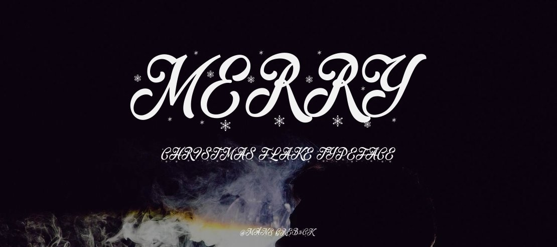 Merry Christmas Flake Font Family