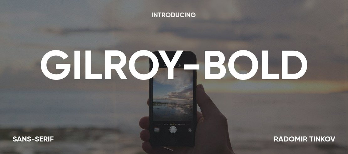 Gilroy-Bold Font Family