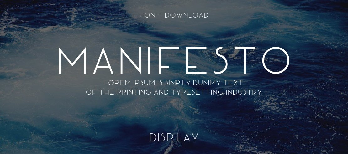 MANIFESTO Font