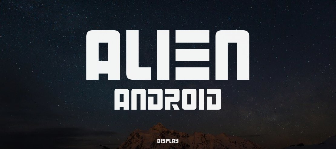 Alien Android Font Family