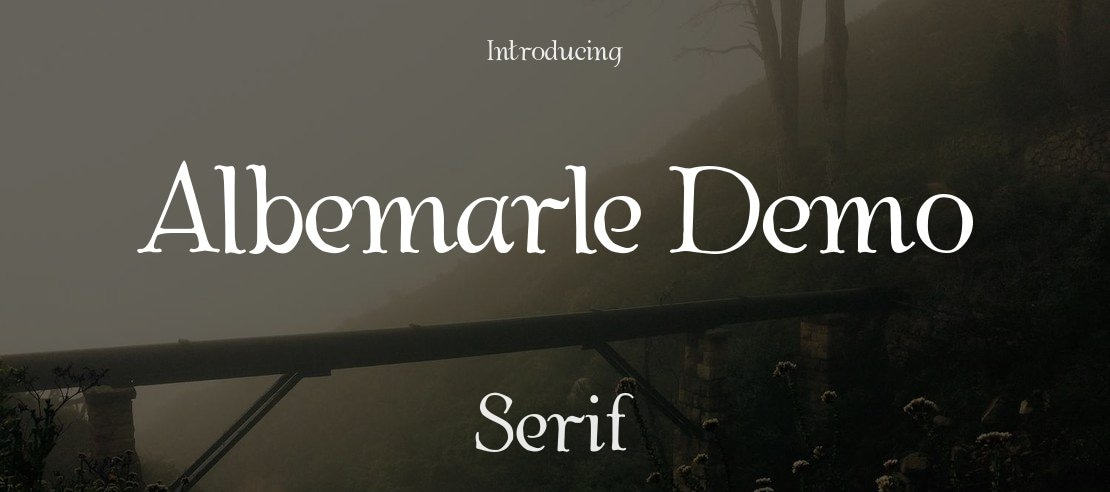 Albemarle Demo Font