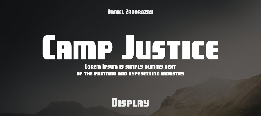 Camp Justice Font Family