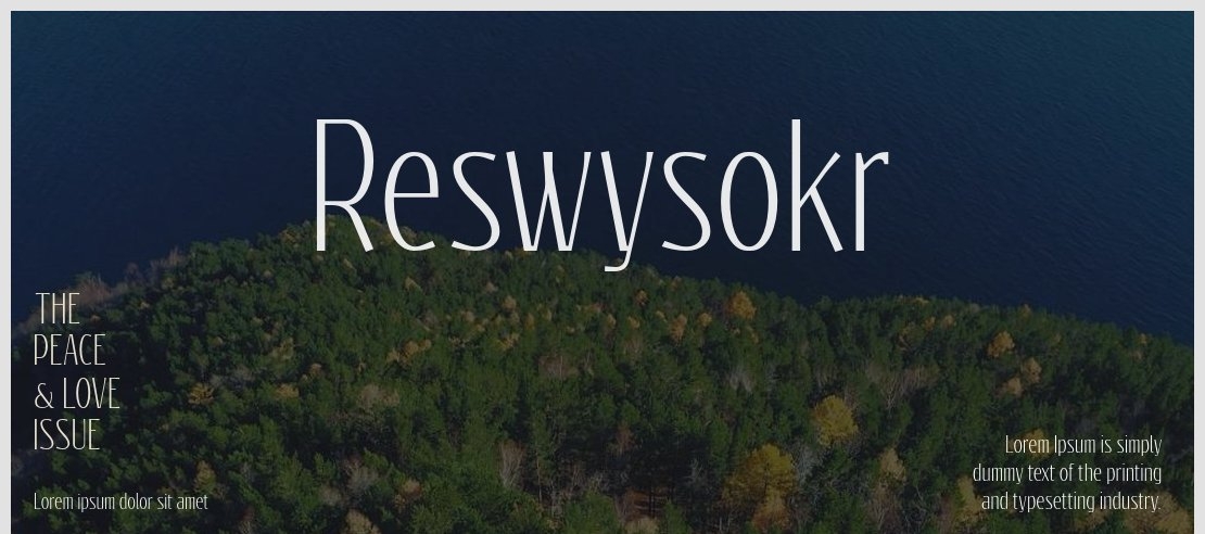 Reswysokr Font