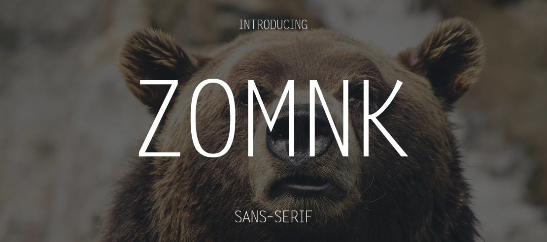 Zomnk Font