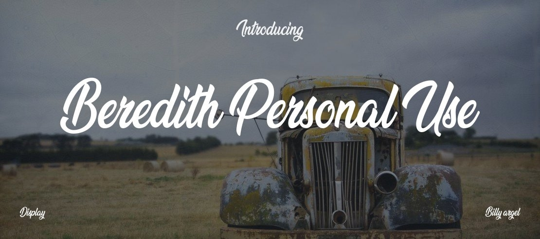 Beredith Personal Use Font