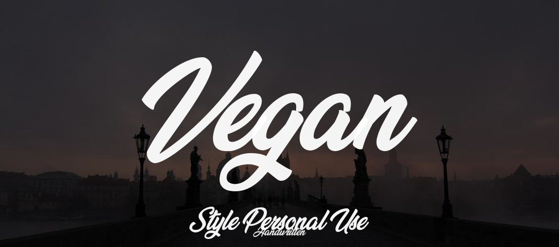 Vegan Style Personal Use Font