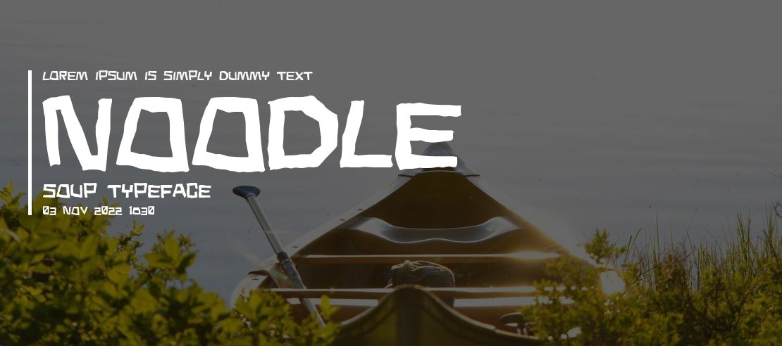 Noodle Soup Font