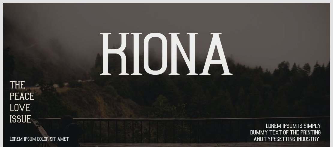 Kiona Font