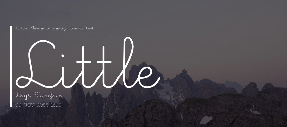 Little Days Font