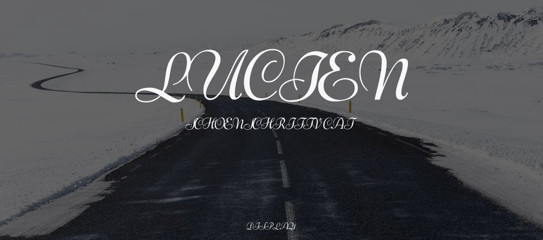 Lucien Schoenschriftv CAT Font