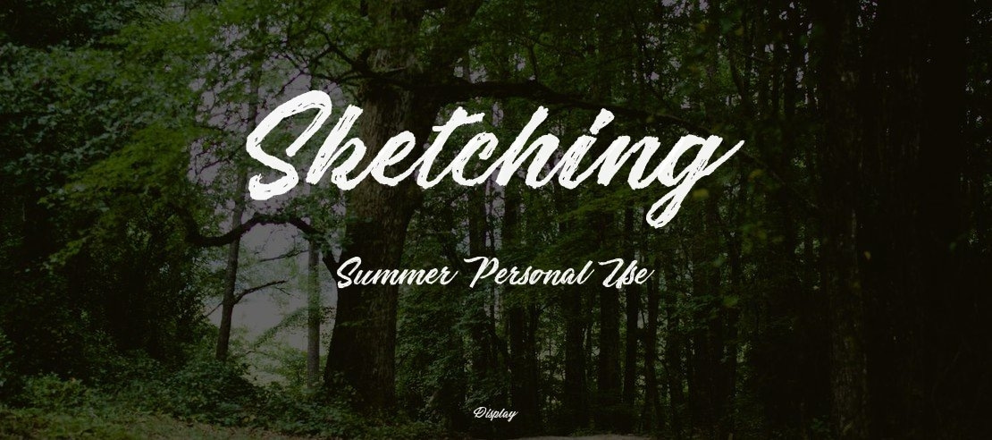 Sketching Summer Personal Use Font