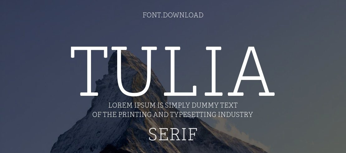 Tulia Font Family