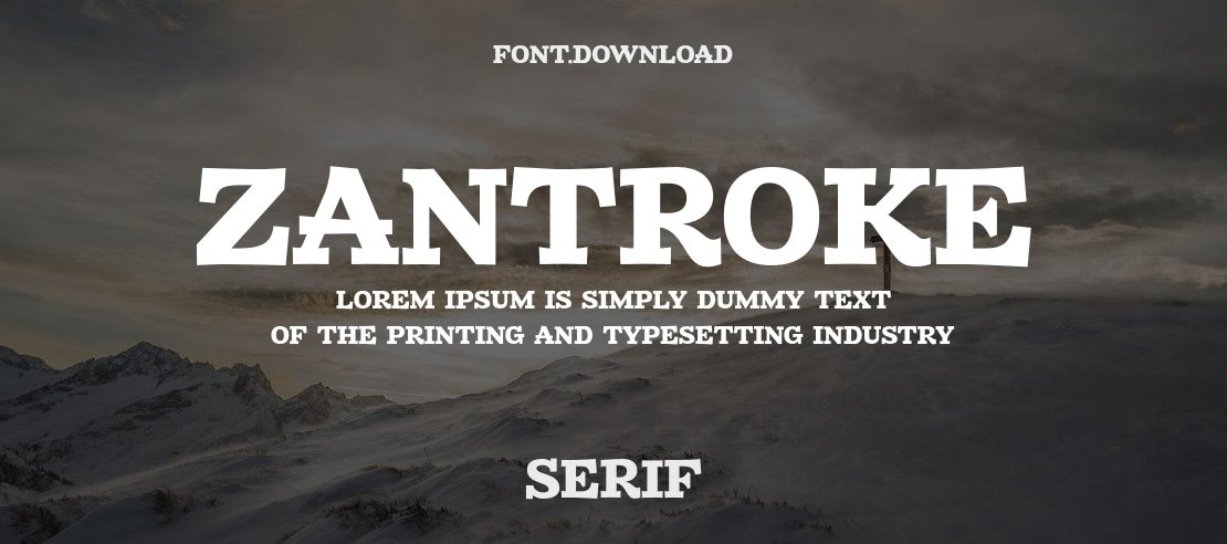 Zantroke Font