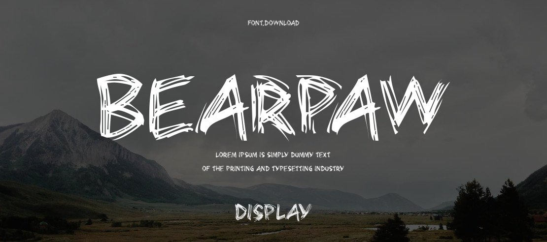 Bearpaw Font