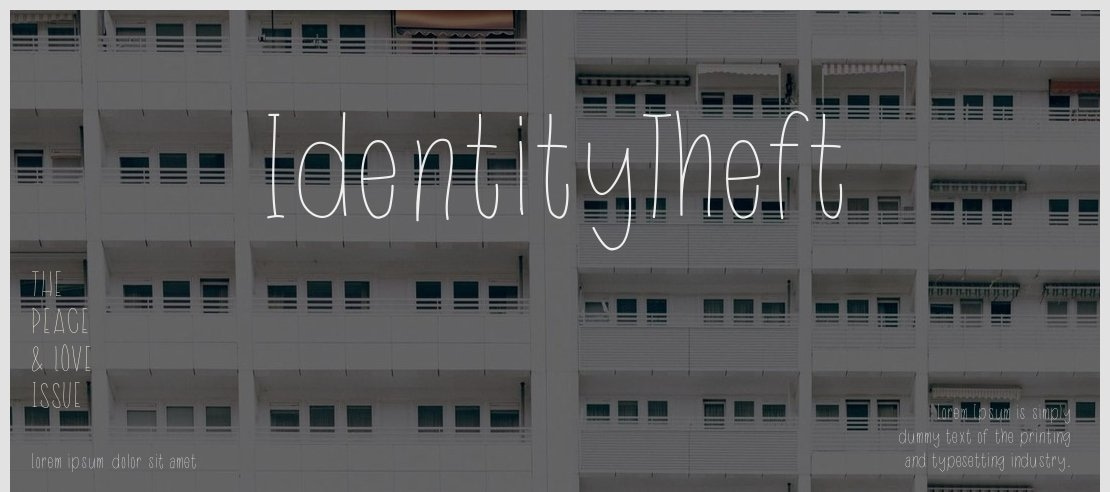 IdentityTheft Font