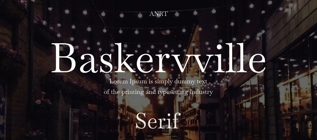 Baskervville Font Family