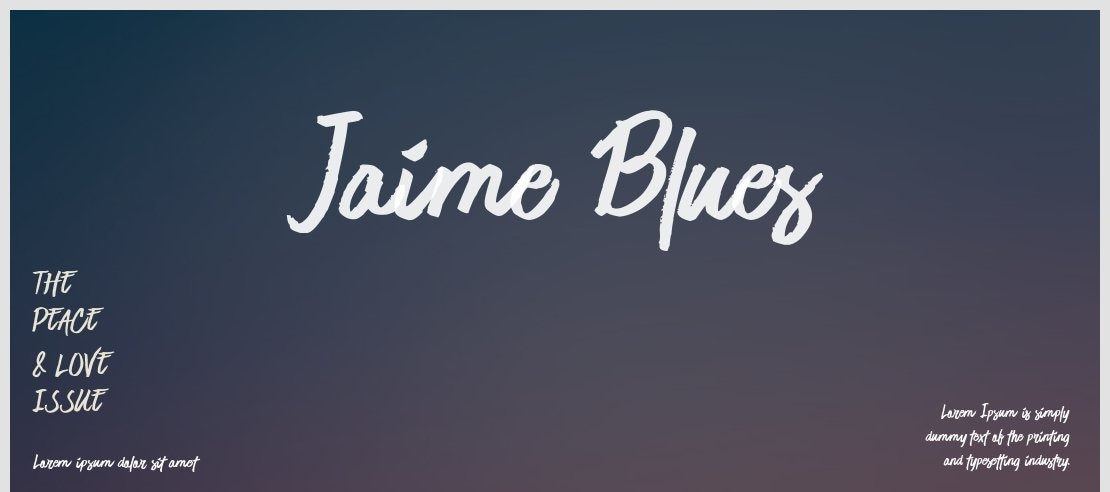 Jaime Blues Font