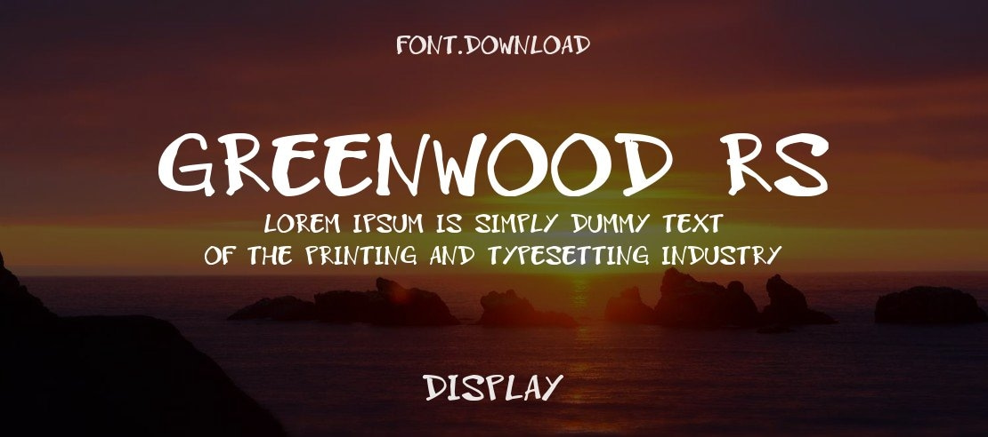 GreenWood RS Font