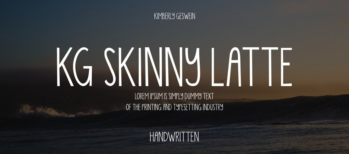 KG Skinny Latte Font