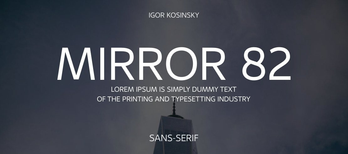 mirror 82 Font