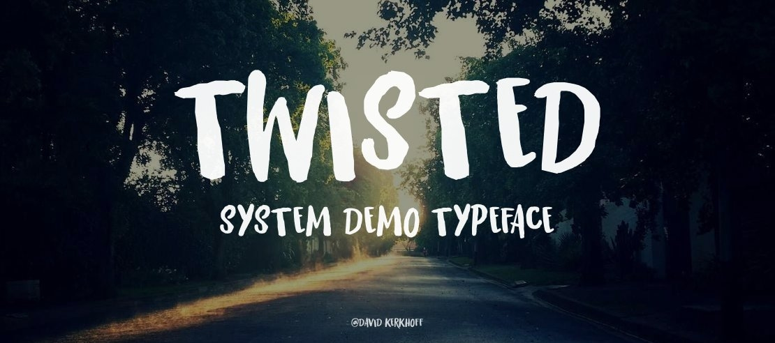 Twisted System DEMO Font