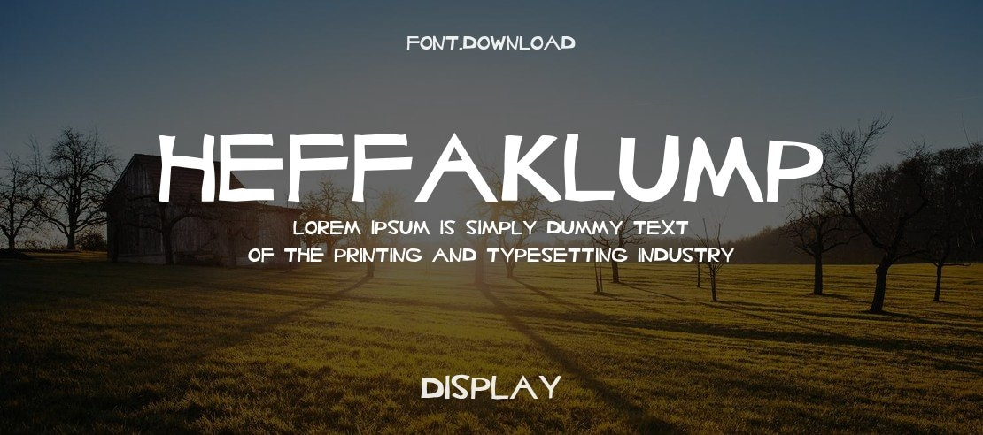 Heffaklump Font