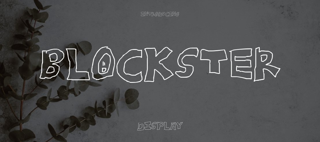 Blockster Font