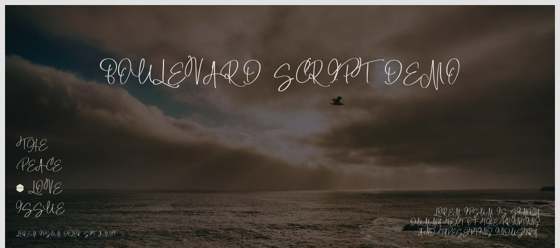 Boulevard Script DEMO Font Family