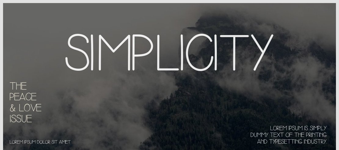 Simplicity Font