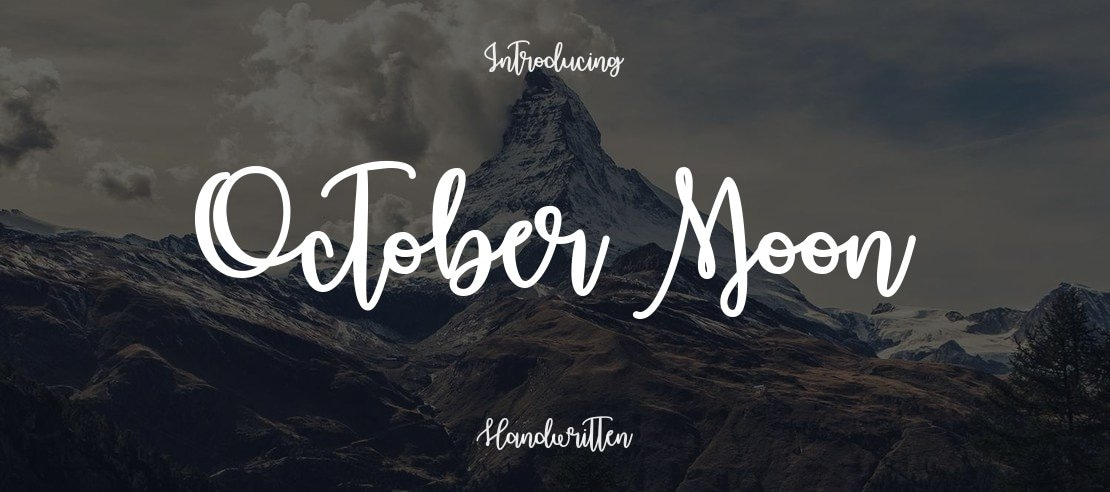 October Moon Font Family