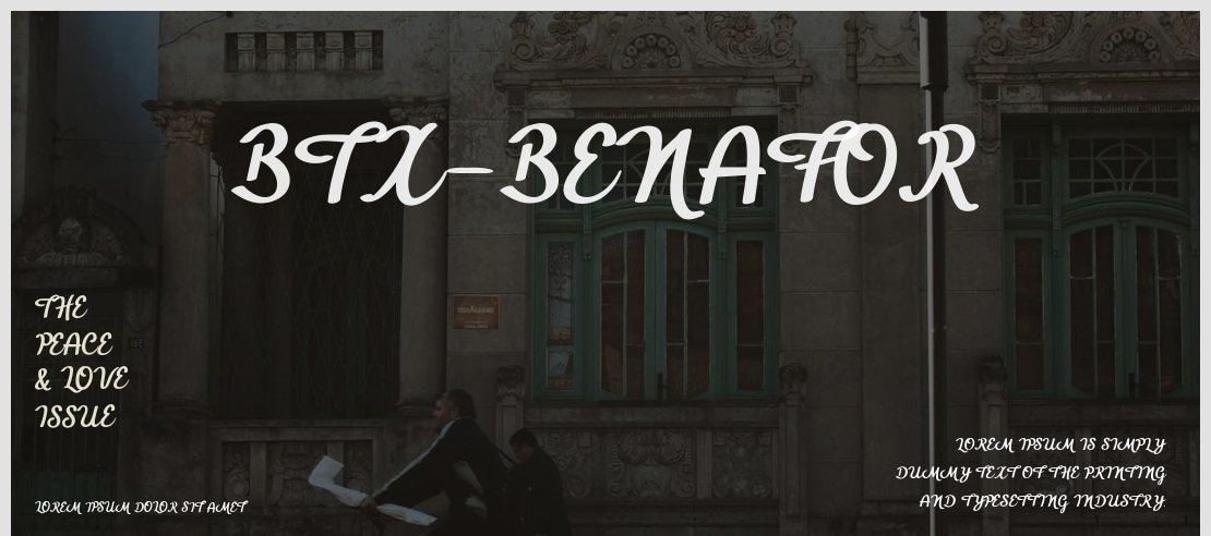 BTX-Benafor Font