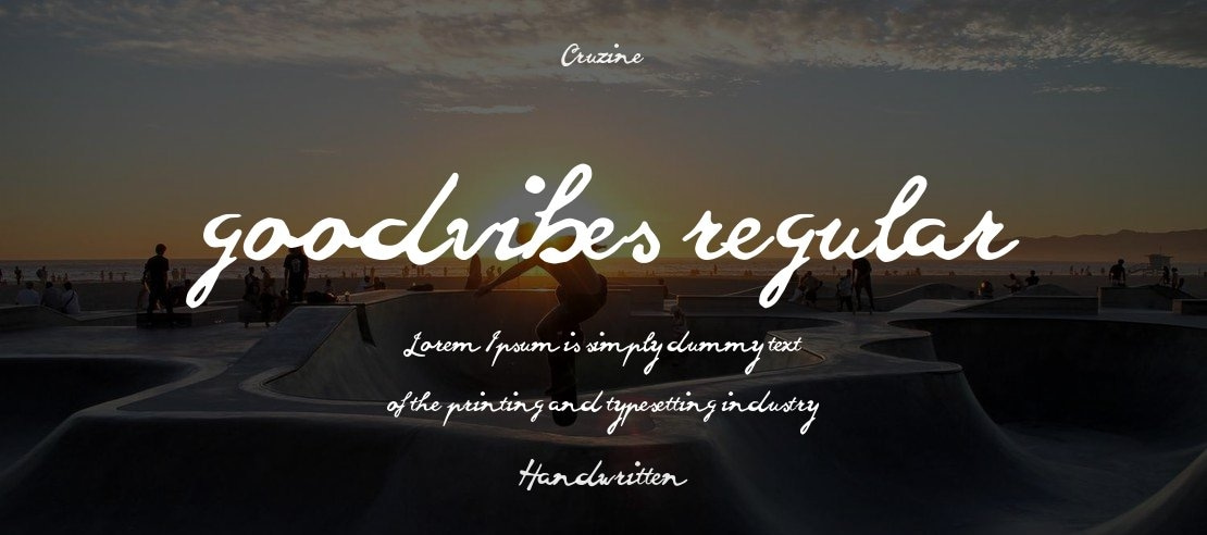 goodvibes regular Font Family