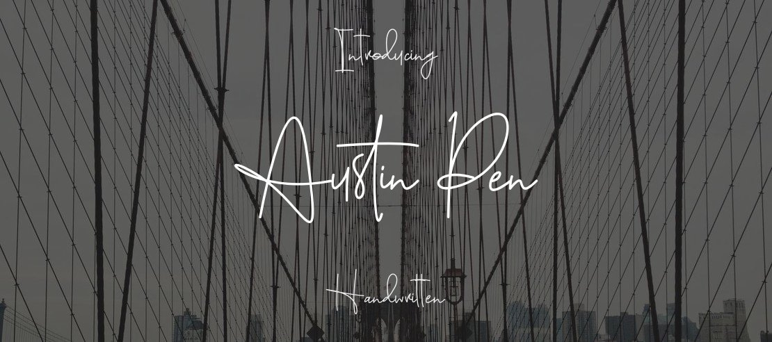 Austin Pen Font