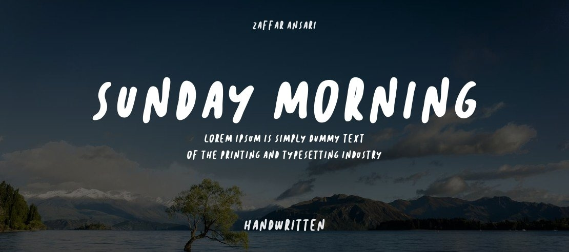 Sunday Morning Font