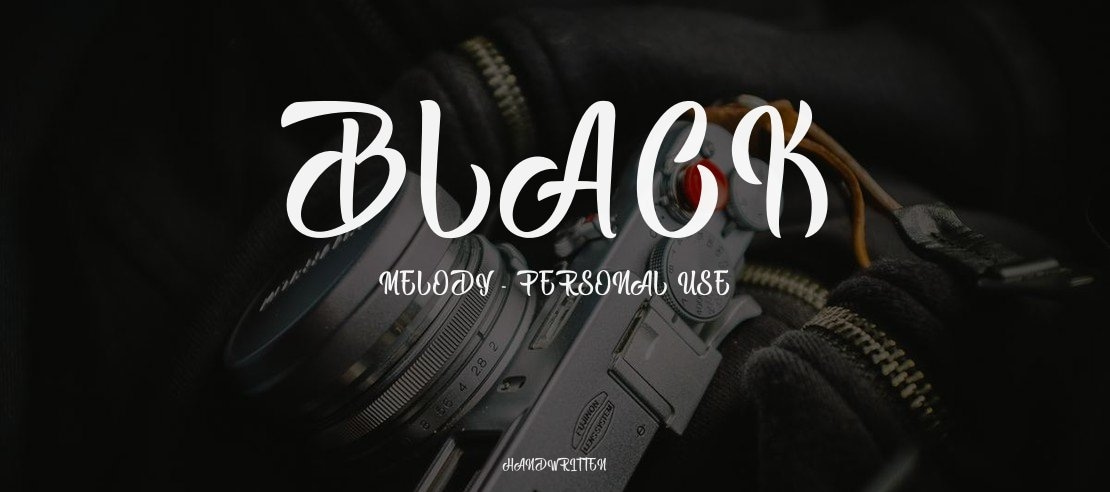 Black Melody - Personal Use Font